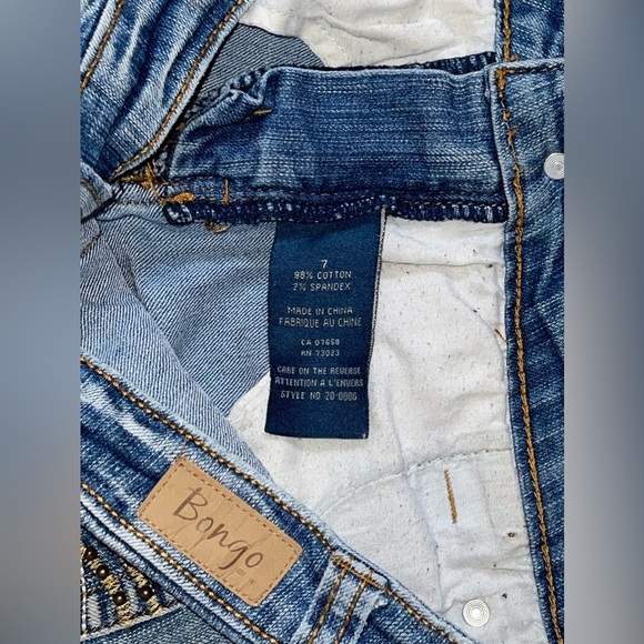 Vintage BONGO Low Rise Denim Shorts - Picture 4 of 5